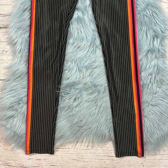 GOLDSHEEP Atlas Stripe Leggings Colorful Side Stripe Full Length Size Small - Picture 8 of 9